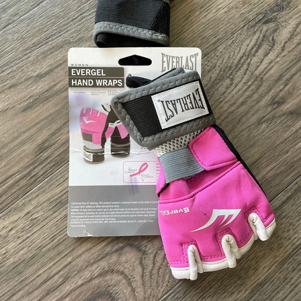 Everlast Pink Women Evergel Hand Wrap - L *NWT*